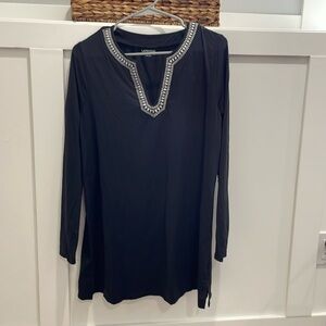 Lands End Large Black Swim Coverup